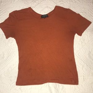 Orange crop top